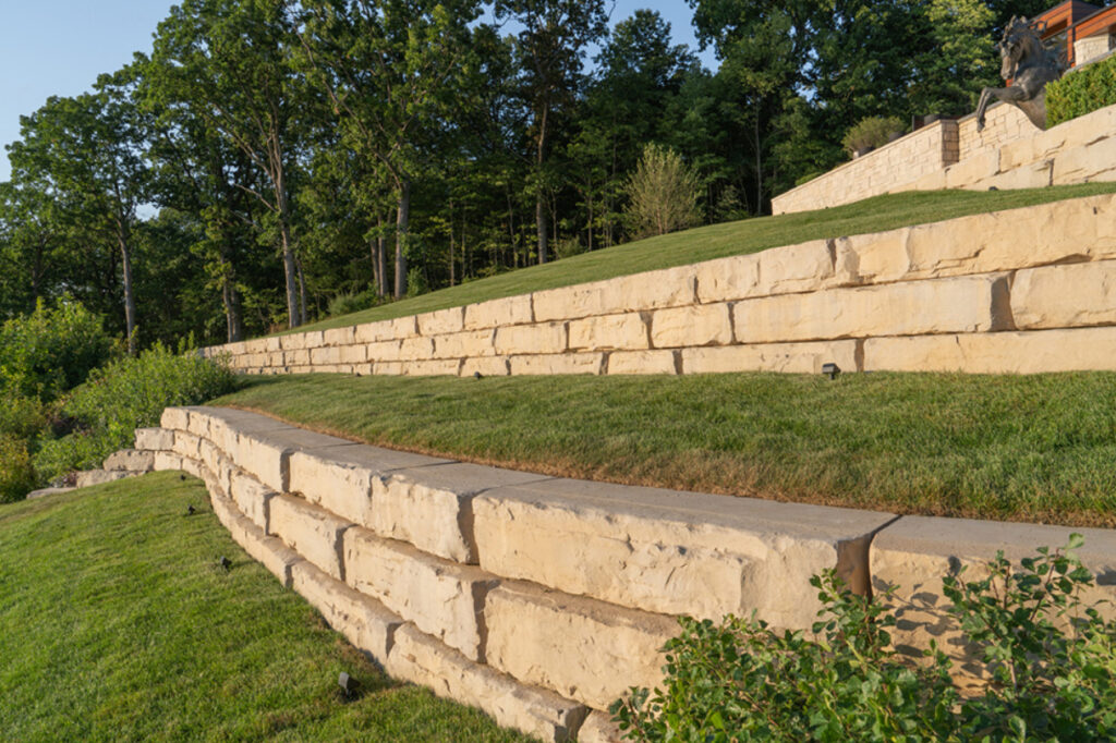 Elevating Landscapes with Grand Ledge Retaining Walls from Peerless ...